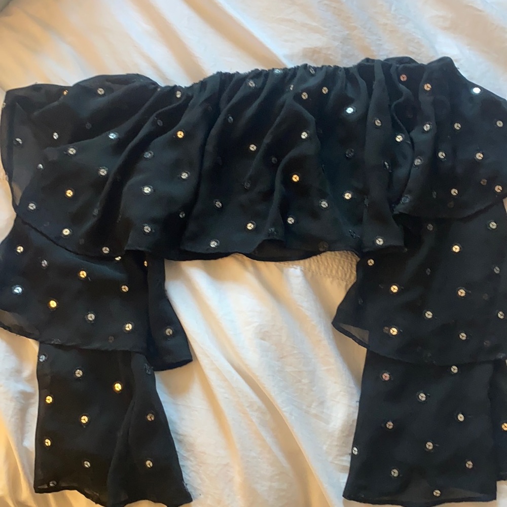 House of Harlow x revolve sequin crop top